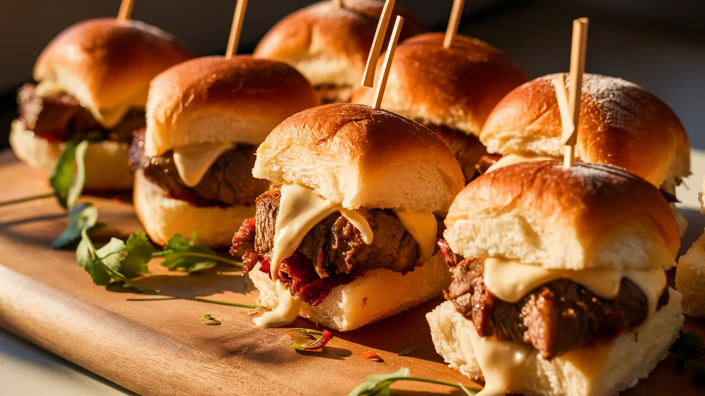 Easy Philly Cheesesteak Sliders