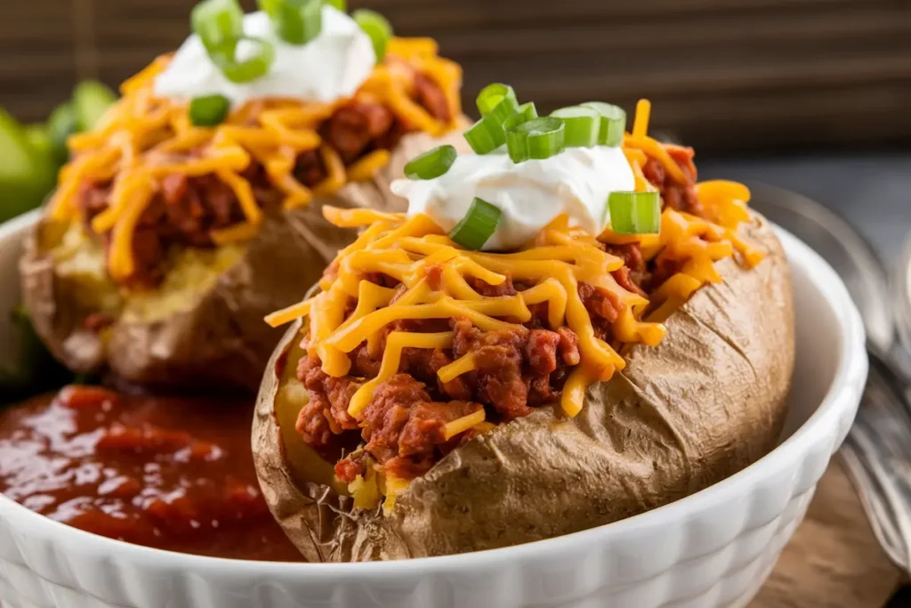 Taco Stuffed Baked Potatoes