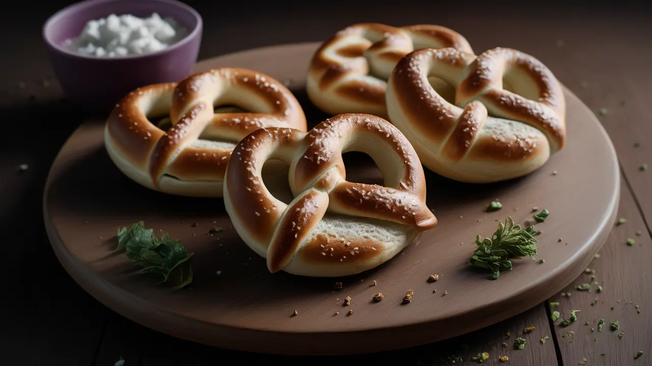 sourdough discard pretzel bites