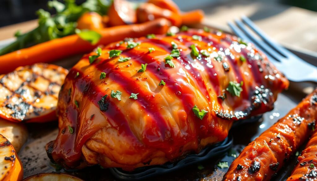 recipe for honey bourbon barbesue chicken